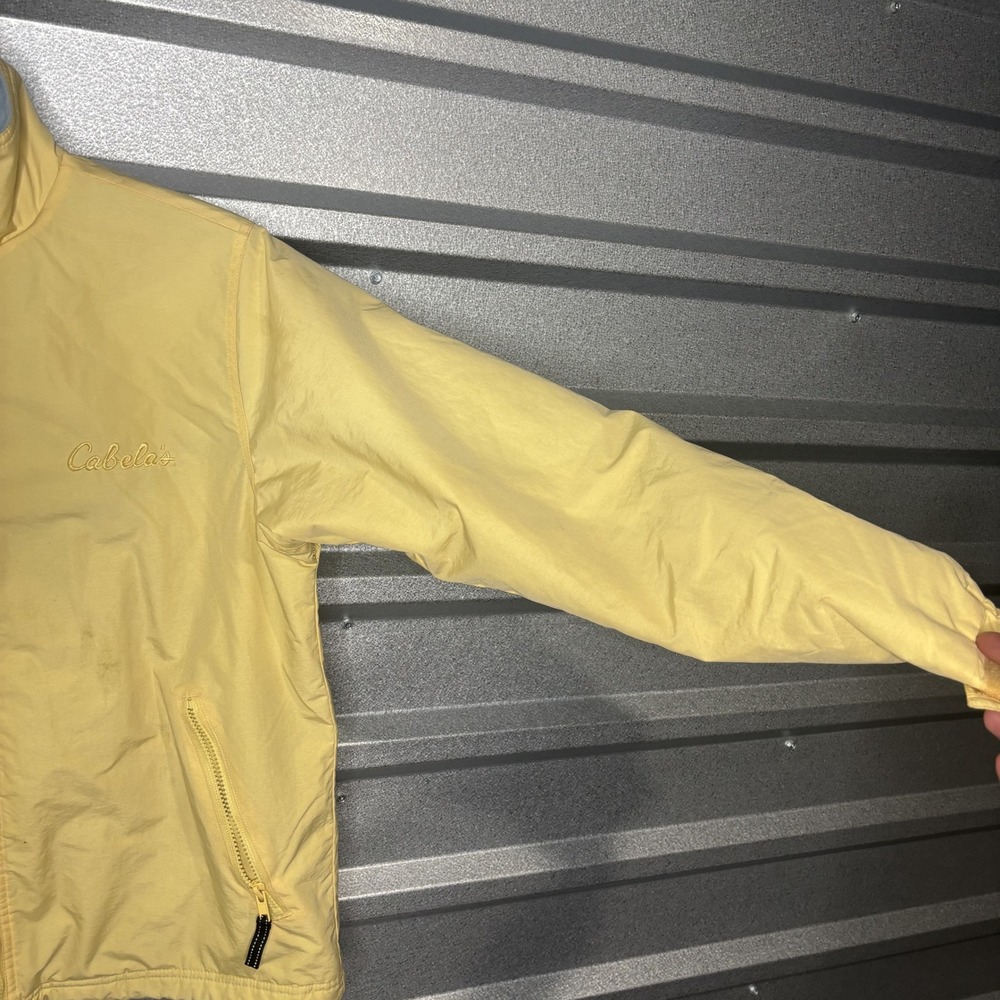 Cabelas Destination Above Sea Level Yellow Fleece Lined Jacket Size S - Picture 3 of 14